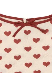 Konges Sløjd Ava top amour rouge seersucker