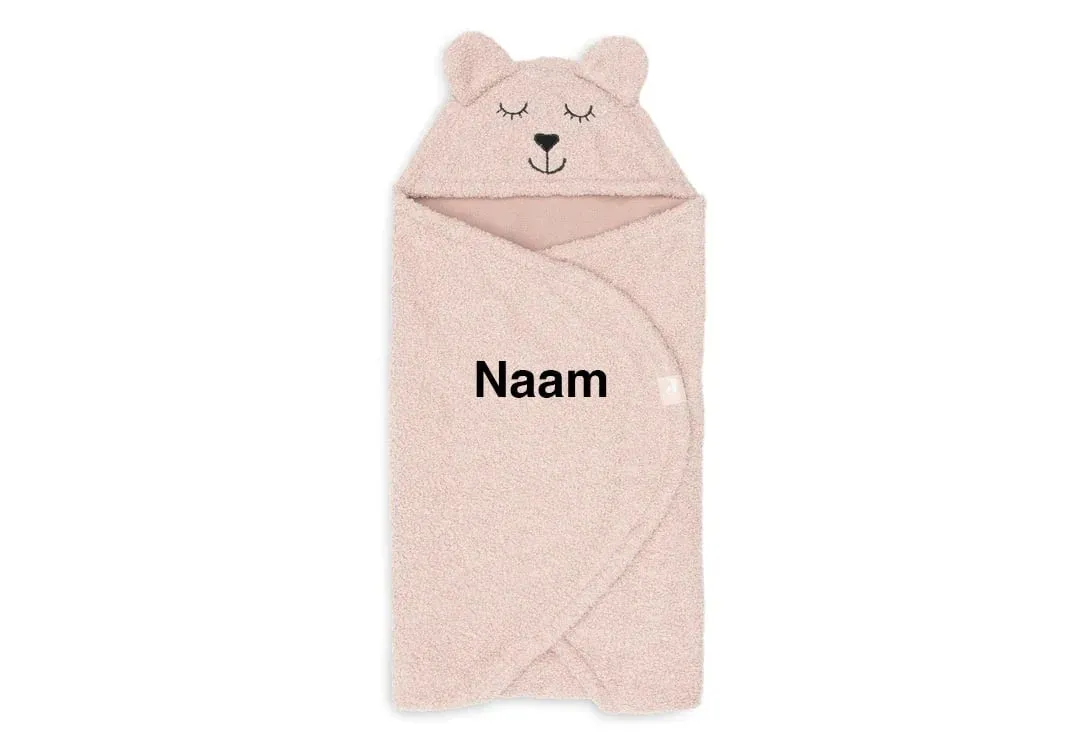 Soda Fashion Bear Boucle Wild Rose wikkeldeken