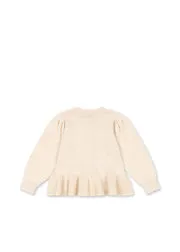Konges Sløjd Soleil vestje pearled ivory biokatoen