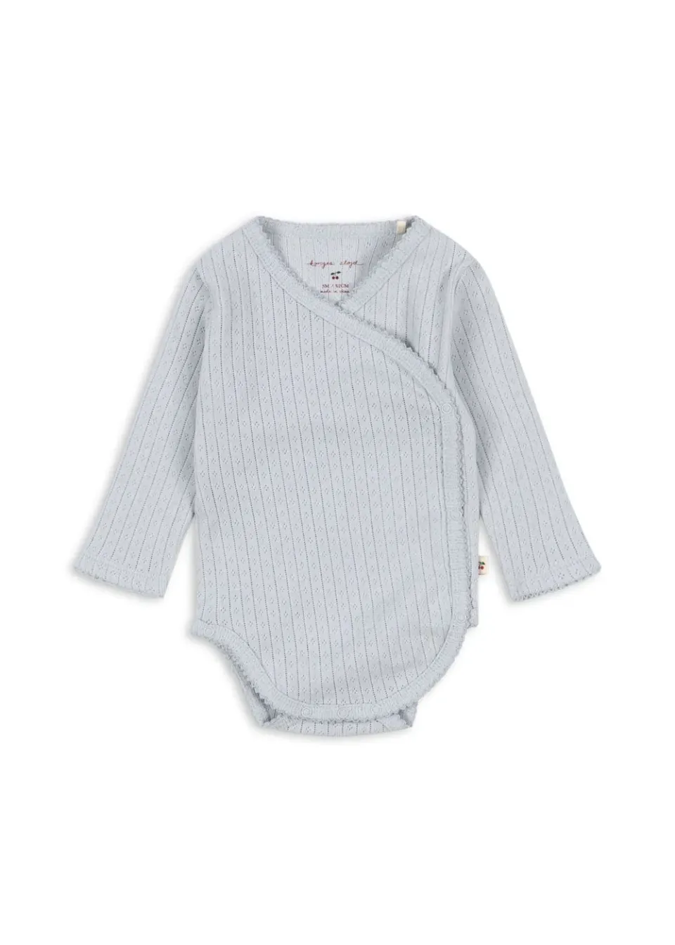 Konges Sløjd Minnie newborn romper gray dawn biokatoen