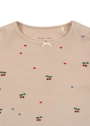 Konges Sløjd Ella shirt cherry coeur blush rib