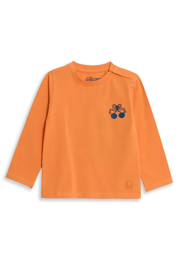 4PRESIDENT Eline longsleeve orange ochre backprint