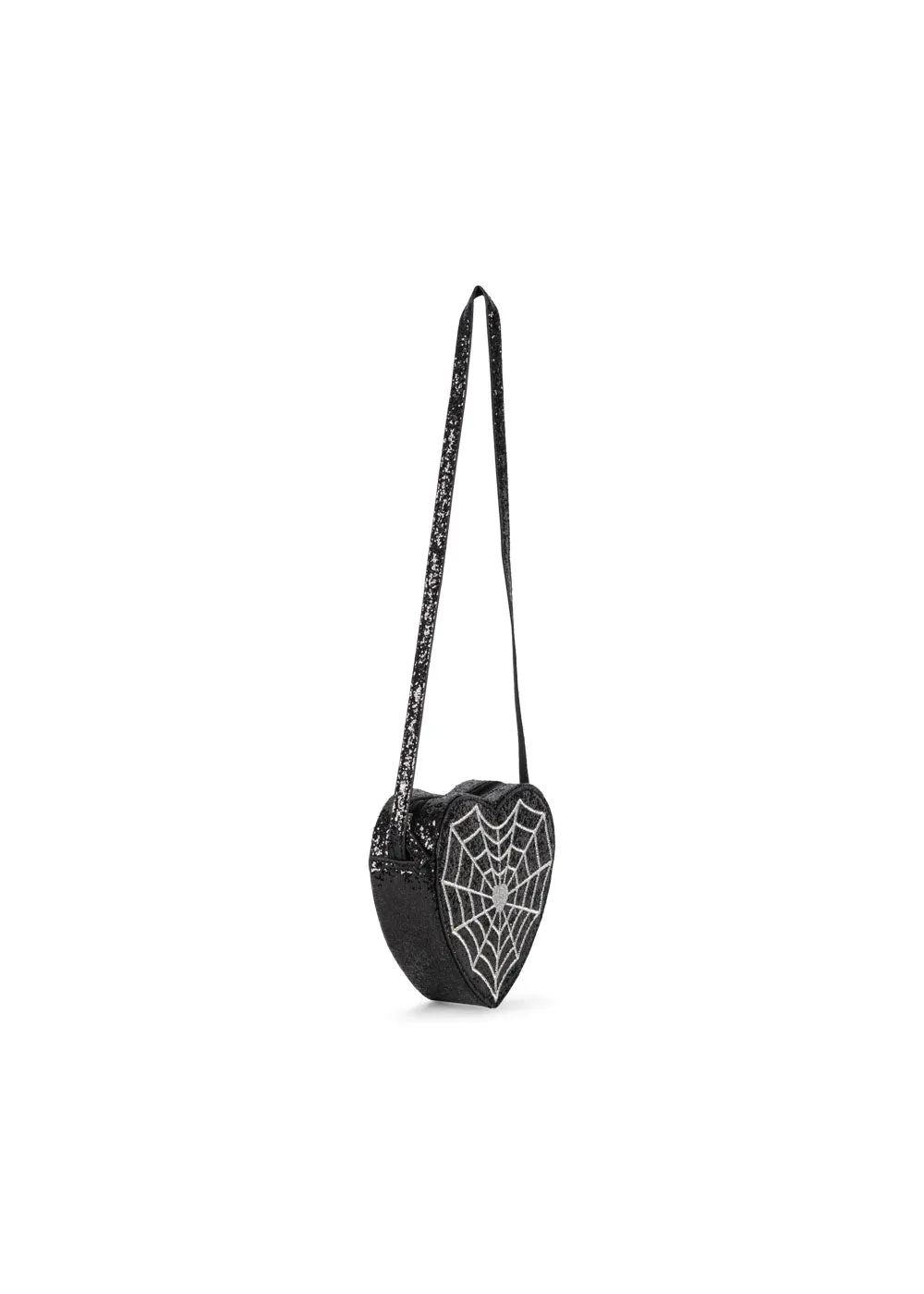 Konges Sløjd Tut schoudertas black spider web glitter