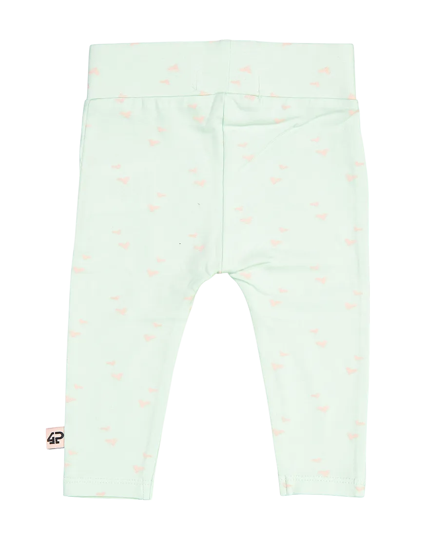 4PRESIDENT Lily Mint AOP legging baby katoen