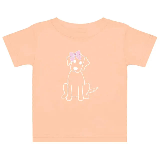 Busy Bee Smocks Graphic t-shirt meisjes 2T hond perzik