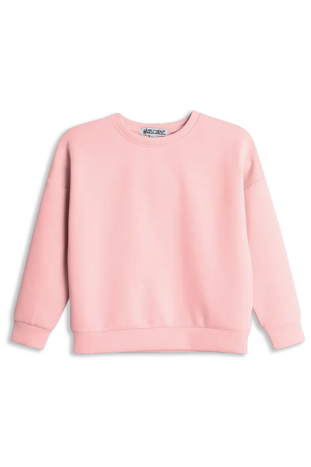4PRESIDENT Merel hoodie light pink modal geborsteld
