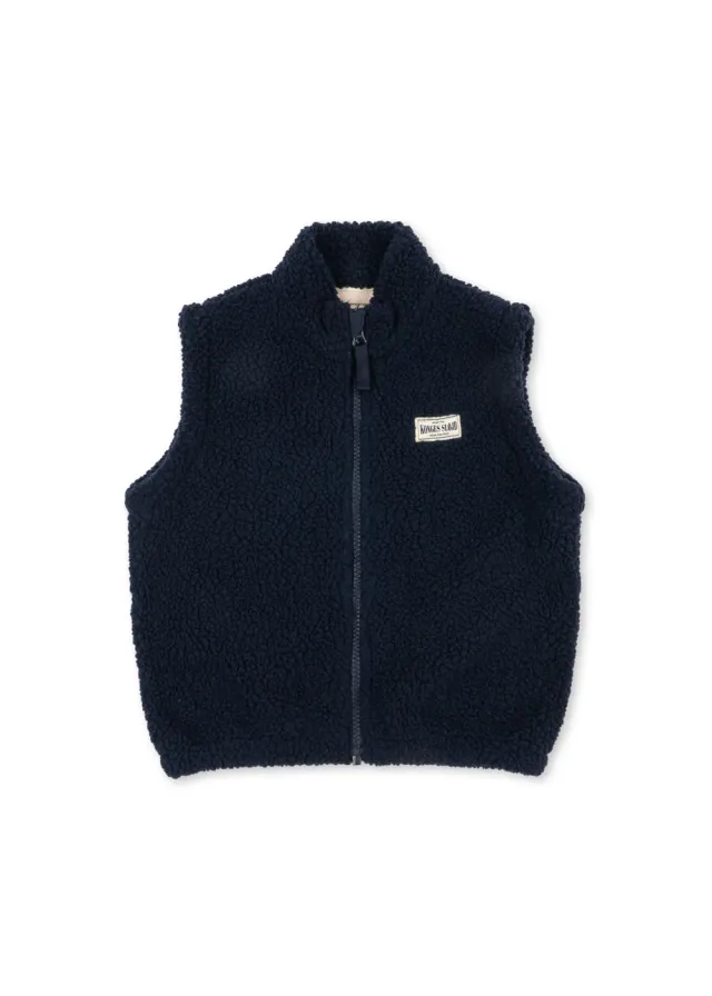 Konges Sløjd Jody bodywarmer teddy total eclipse zacht