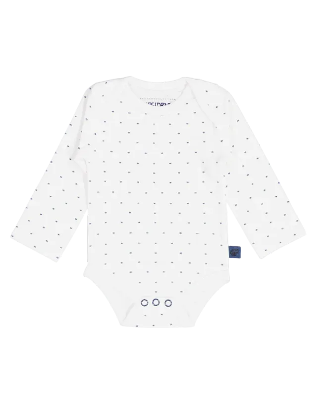 4PRESIDENT Skye White AOP babyromper katoen maat 50-68