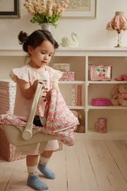 Konges Sløjd Ellie top peony stripe biokatoen