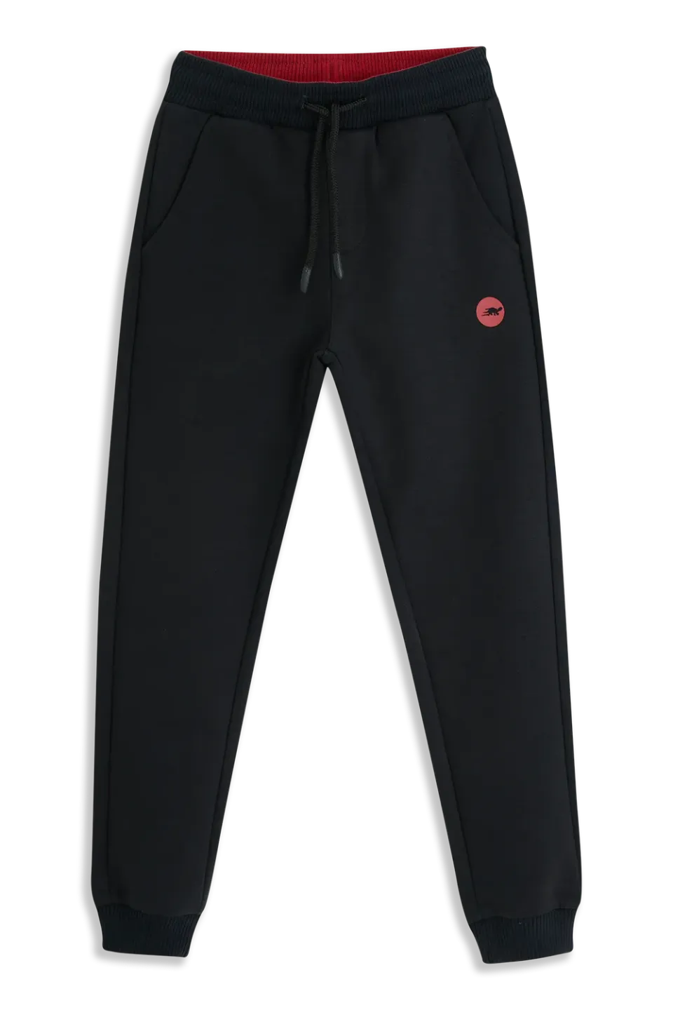4President Gray joggingbroek zwart jongens katoen