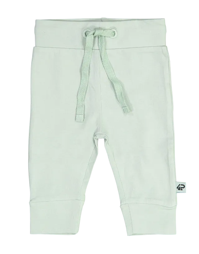 4PRESIDENT Jamie Grey Mint broekje newborn katoen
