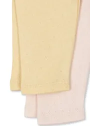 Konges Sløjd Perla broek 2-pack banana creole pink stretch