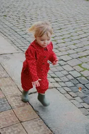 Konges Sløjd Nola shirtjack strawberry dot biokatoen