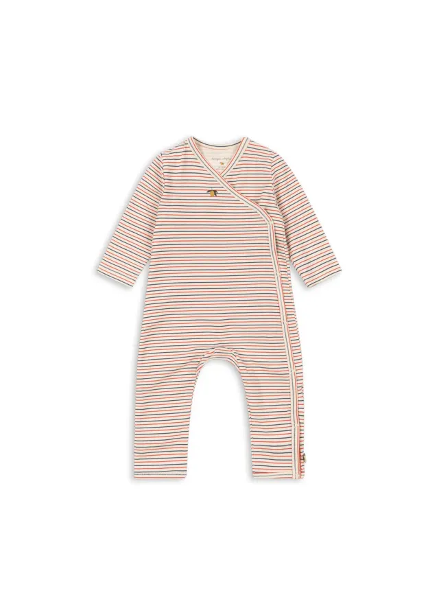 Konges Sløjd Basic Rompertje stripe tricolore petit biokatoen