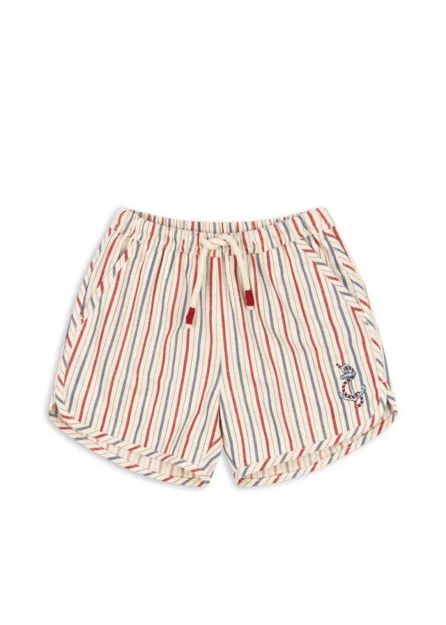 Konges Sløjd Marlon korte broek antique stripe biokatoen