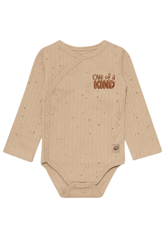 4President Zenne Sand romper baby unisex katoen