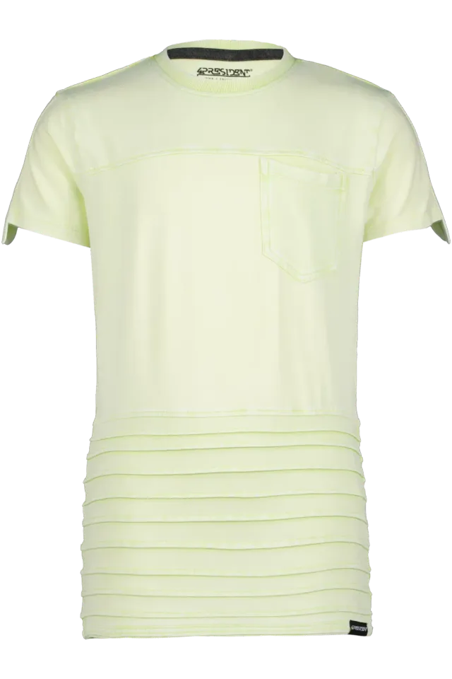 4President Tigo Sharp Green T-shirt groen acid wash