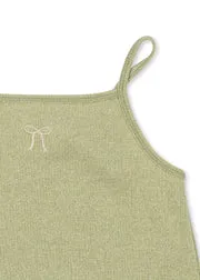 Konges Sløjd Roli jurk pale olive green met lurex
