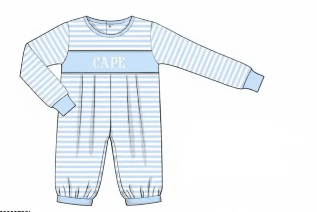 Busy Bee Smocks Sibling romper gebreid maat 3M Cape