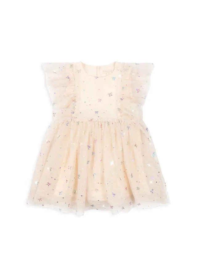 Konges Sløjd Ada Fairy Jurk Fairy Bow Sparkle kersen