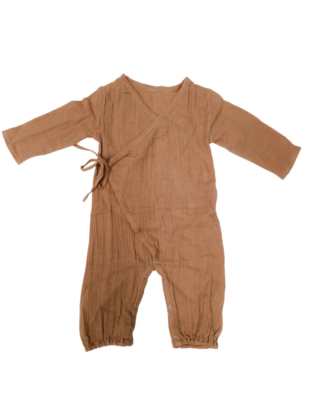 The Mompany Kimono Onesie romper tan katoen