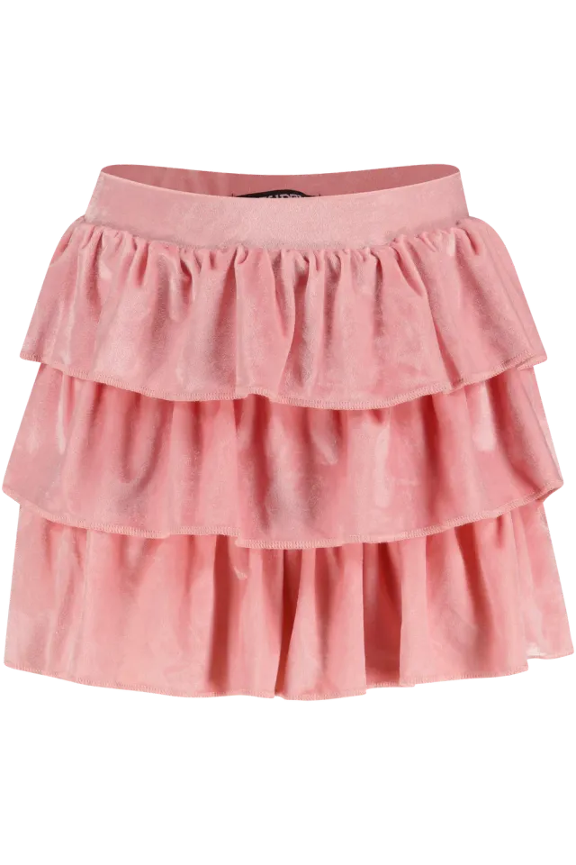 4President Alaina Dust Pink rok oudroze velvet