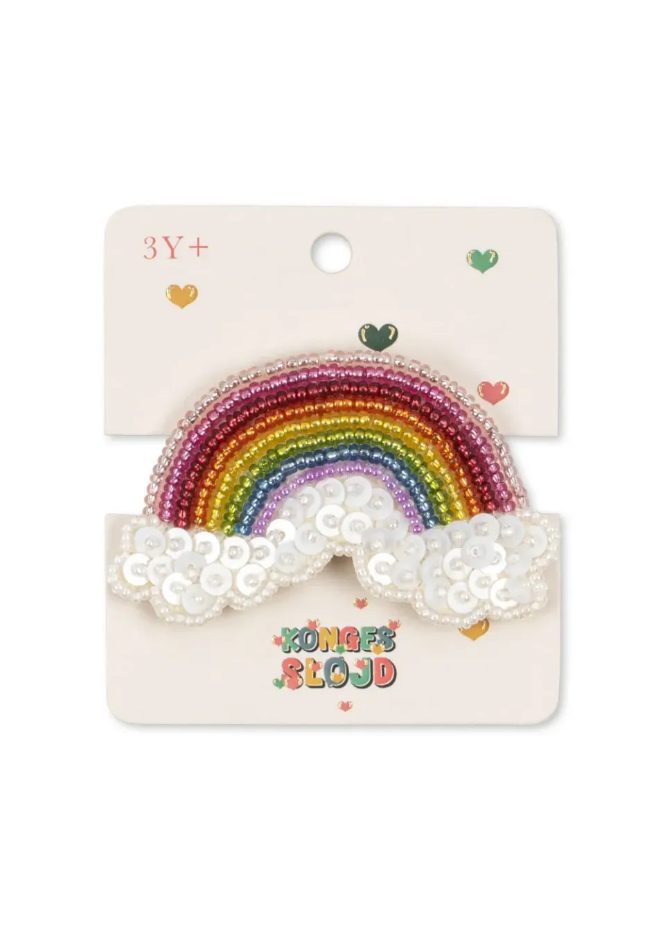 Konges Sløjd Regenboog haarclip rainbow glaskralen