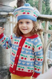 Konges Sløjd Belou vestje cherry stripe wolmix