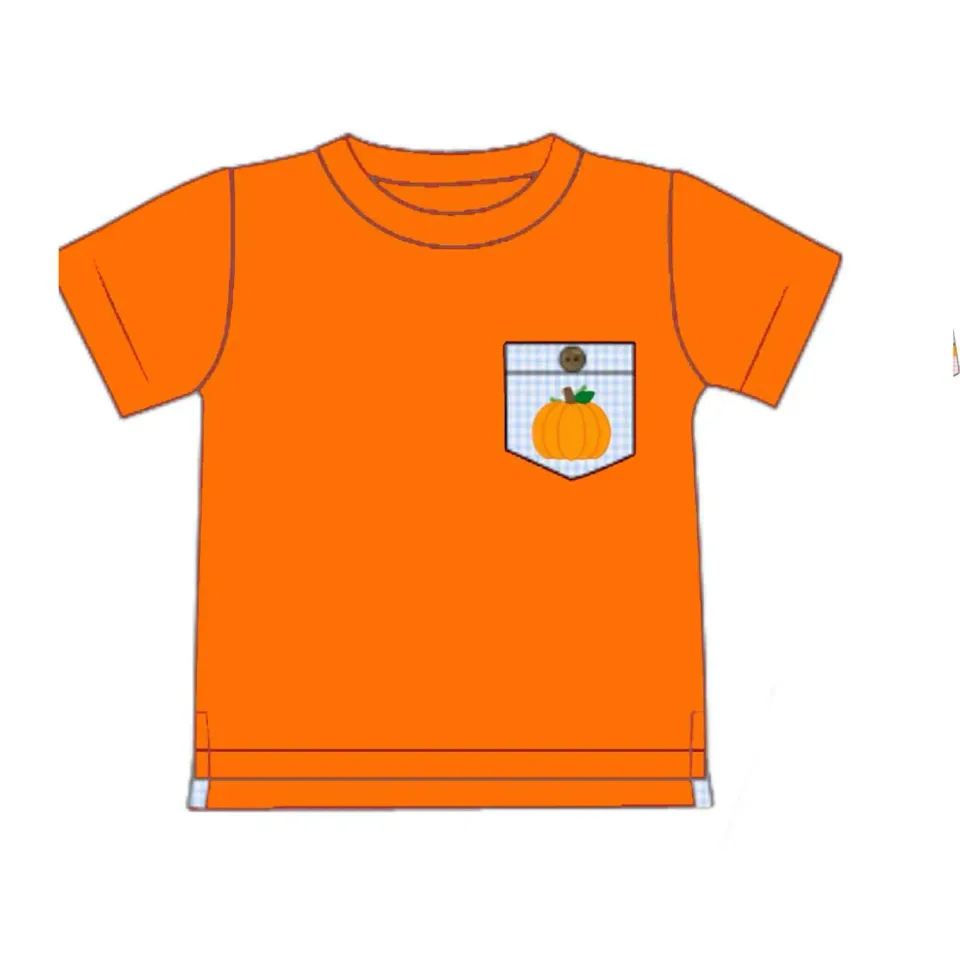 Busy Bee Smocks Hattie Pumpkins jongens shirt pompoen
