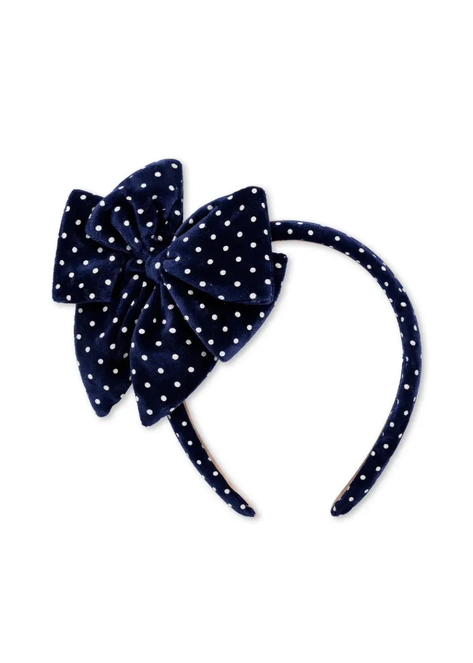 Konges Sløjd Bowie Haarband navy dot fluweel
