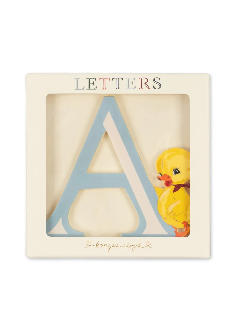 Konges Sløjd ABC Deurletter Multi – Houten Letter 11 cm