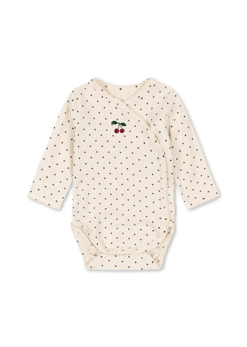 Konges Sløjd Basic romper blue dot biokatoen newborn