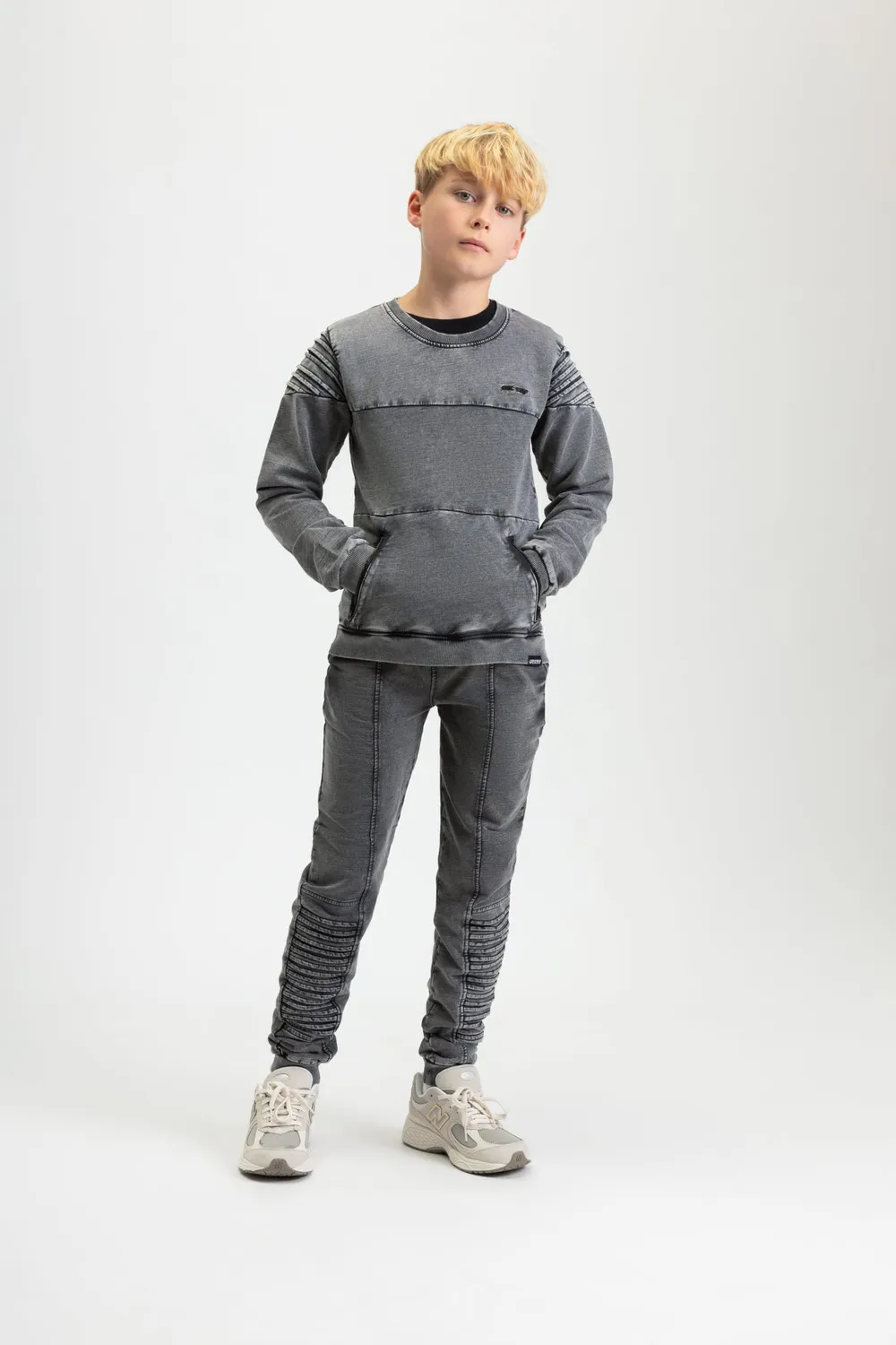 4President Nick Sand sweater jongens katoen