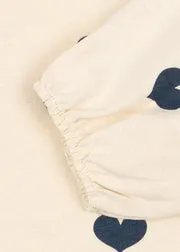 Konges Sløjd Drey Blouse shirt cuore tricolore biokatoen