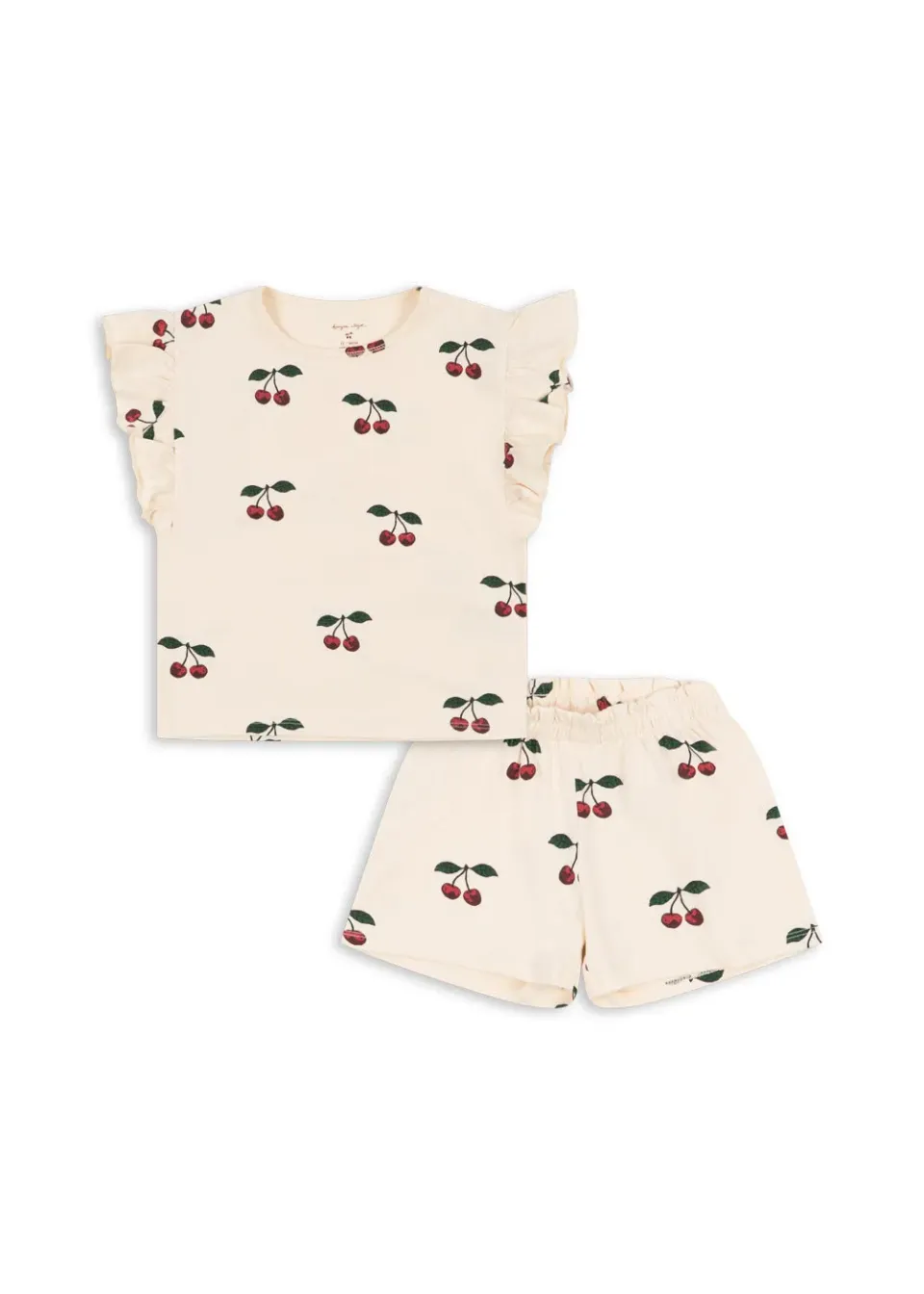 Konges Sløjd Lin set ma grande cerise biokatoen top + short