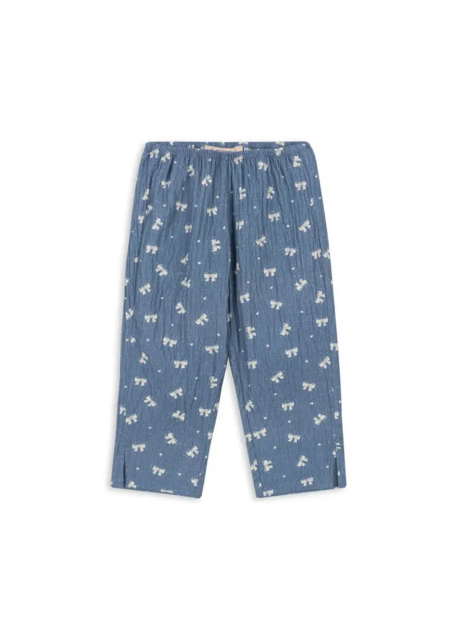 Konges Sløjd Vida Broek Boucle Blue Biokatoen