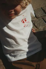 Konges Sløjd Era T-shirt off white lifeguard service linnen