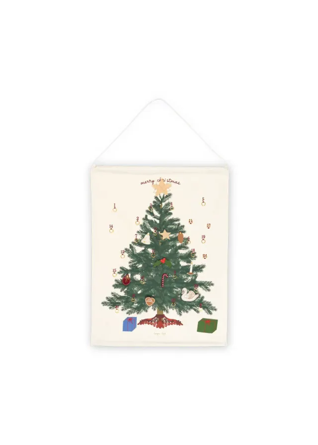 Konges Sløjd Adventskalender Katoen Seedpearl 80x60 cm