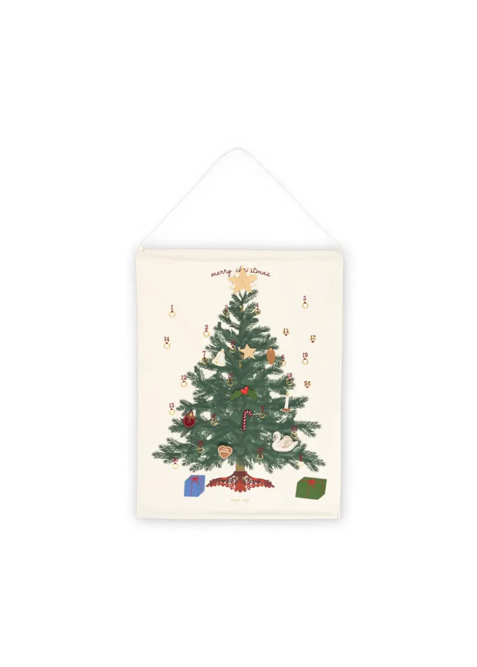 Konges Sløjd Adventskalender Katoen Seedpearl 80x60 cm