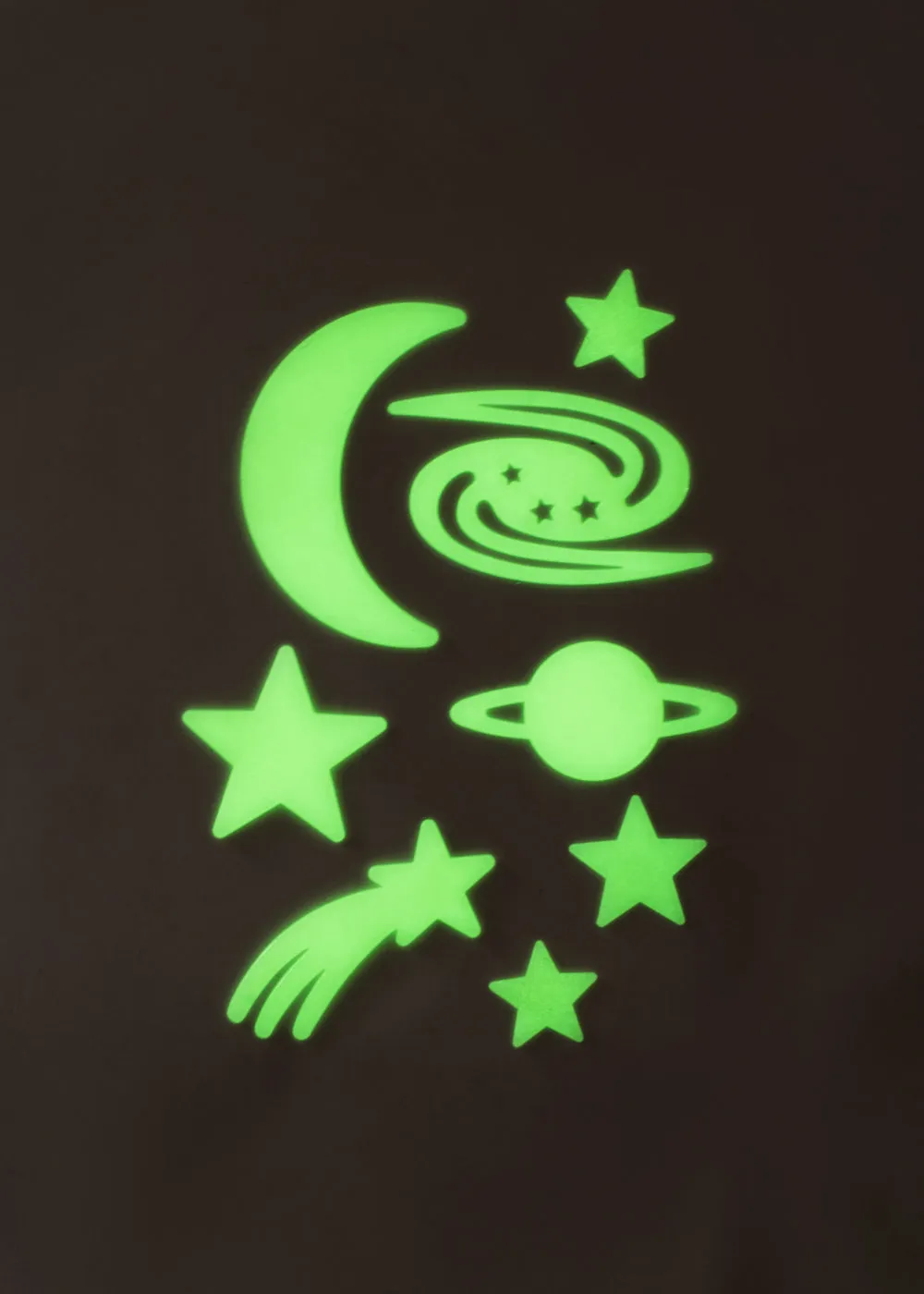 Konges Sløjd glow-in-the-dark muurstickers multi 14 stuks