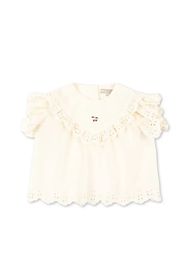 Konges Sløjd Posey Top zomertop antique white katoen