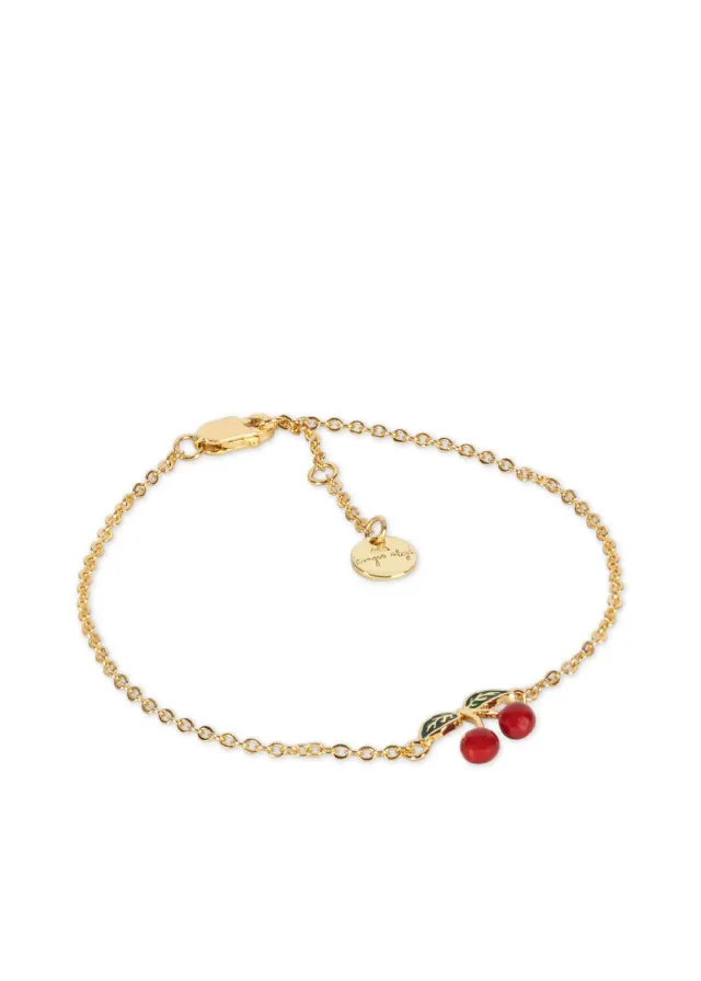 Konges Sløjd Cherry armband kers goud emaille