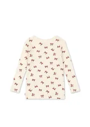 Konges Sløjd Minnie Blouse Bow Rouge biokatoen