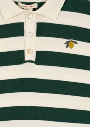 Konges Sløjd Manis Polo pine grove stripe biokatoen