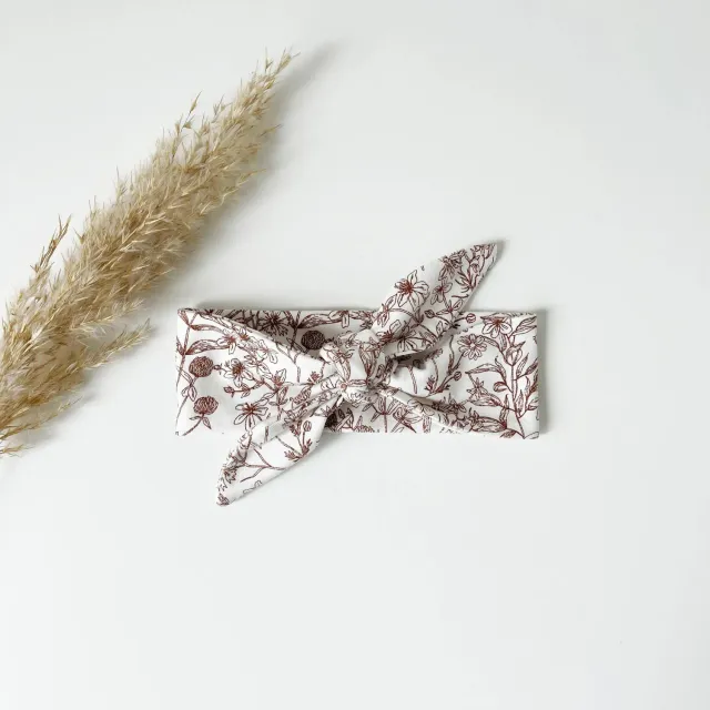 SODA FASHION Haarband natuur met bloem baby