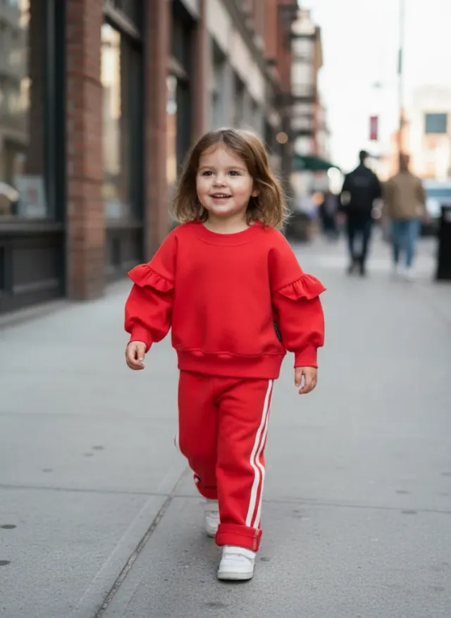Louloúdi Samantha sweater rood GOTS katoen