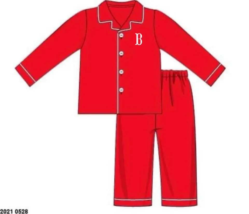 Busy Bee Smocks Jolly Pjs loungeset Dad 3XL monogram B