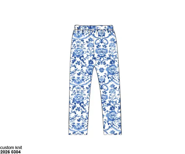 Busy Bee Smocks Chinoiserie Pumpkins legging meisjes