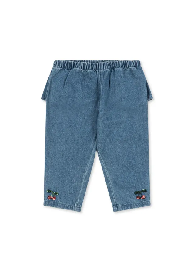 Konges Sløjd Magot broek denim blue biokatoen