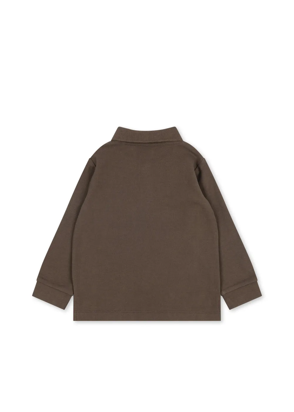 Konges Sløjd Florian Polo Slate Black lange mouw biokatoen